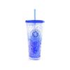 Crest 600ml Freezer Cup With Straw
