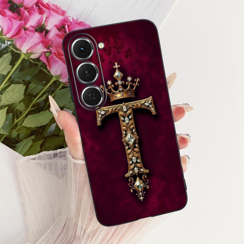 For Tecno Spark 40 Pro 4G Case KM6 New Crown Letters Cover Soft TPU Phone Case For Tecno Spark 40 Pro Plus Spark40 Pro+ KM7 Bags