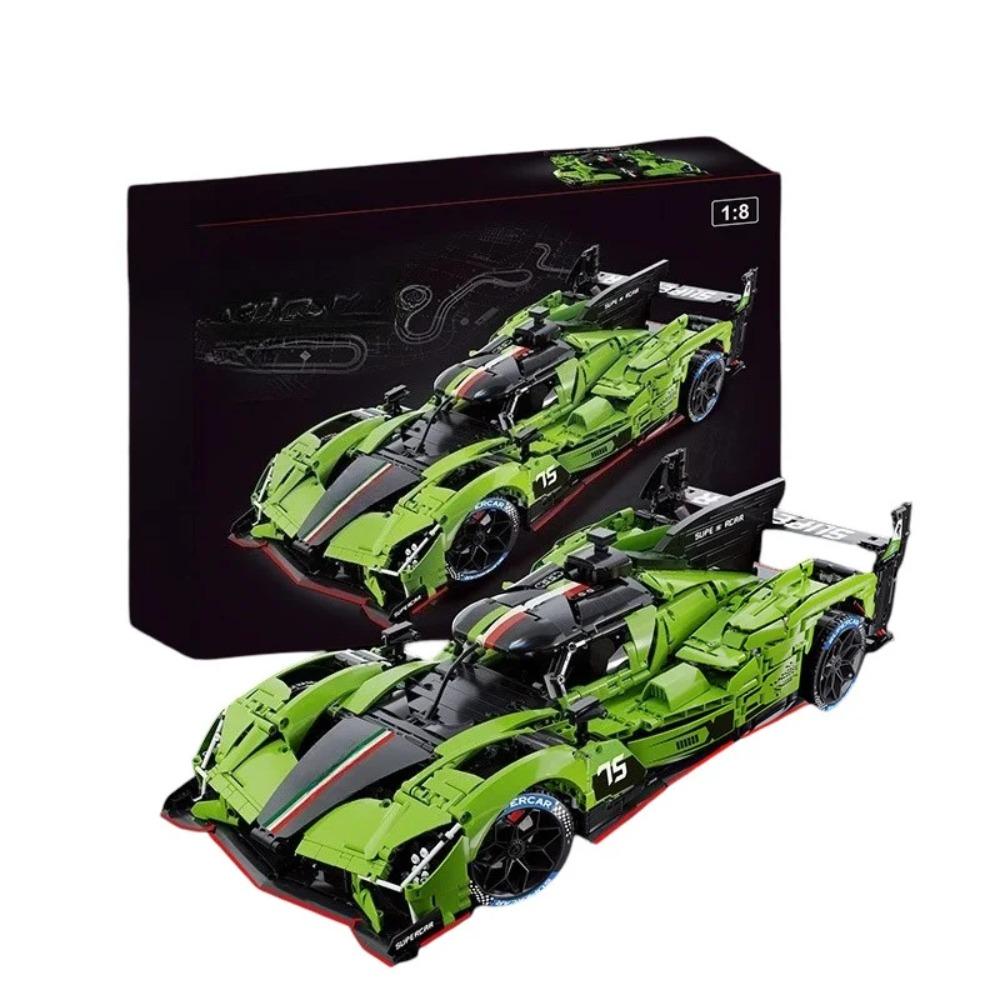 3248PCS 1:8 Green Hypercar Building Blocks
