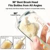 6 In 1 Portable Travel Baby Bottle Cleaning Brush Set With Silicone Bottle Brush Straw Brush Nipple Brush Bottle Drying Rack