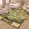 Vintage Map Carpet Mat Rug - Retro World Design Home Decoration Soft Floor Mat for Living Room Home Living Room Decoration