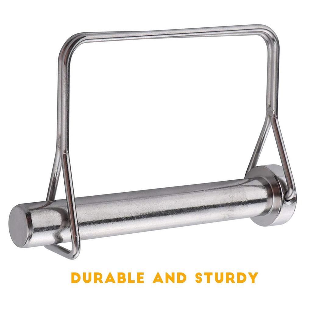 Pinos de Engate Quadrados de Serviço Pesado (10 pacotes) - Aço Carbono com Revestimento de Zinco, Pino de Engate para Reboque 1/4" x 3-5/32" para Reboques, Carros, Equipamentos de Içamento,