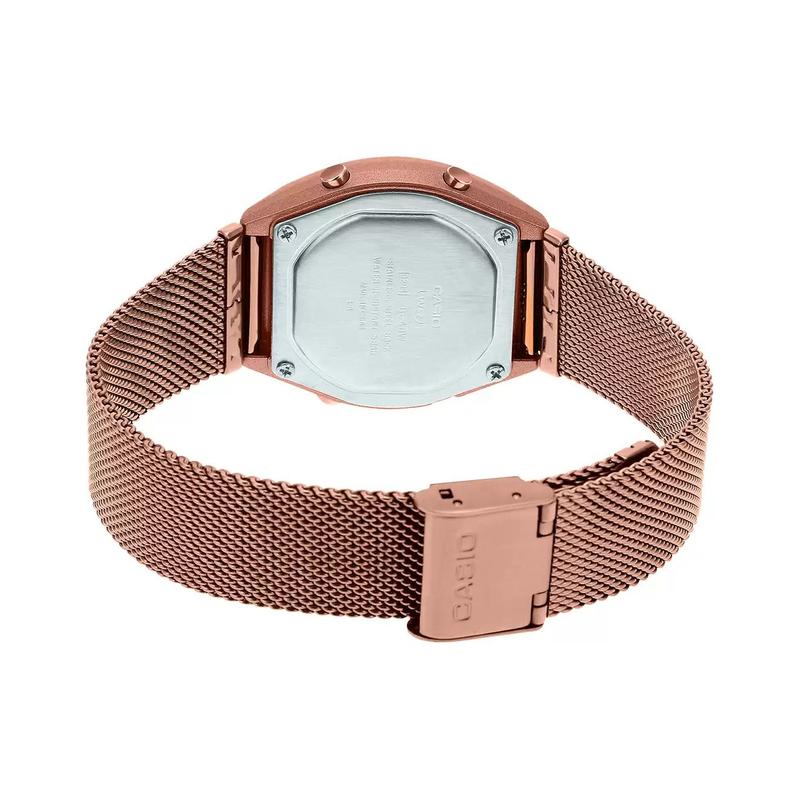 Casio CASIOVINTAGE series - square retro classic small square watch 50 meters waterproof quartz movement stainless steel strap Japanese and B640WMR-5A