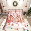 Homewish Merry Christmas Duvet Cover SetFestival Xmas For Girls Bedding SetHappy New Year Decor