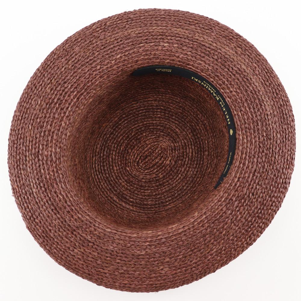 HELEN KAMINSKI ROLLED Other hats beige Raffia Women Used