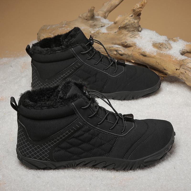 Vintersnøstøvler For menn Kvinner Holder varmen Bomullssko Utendørs tursko Plysj Varm Høy ankelstøvler Sneakers