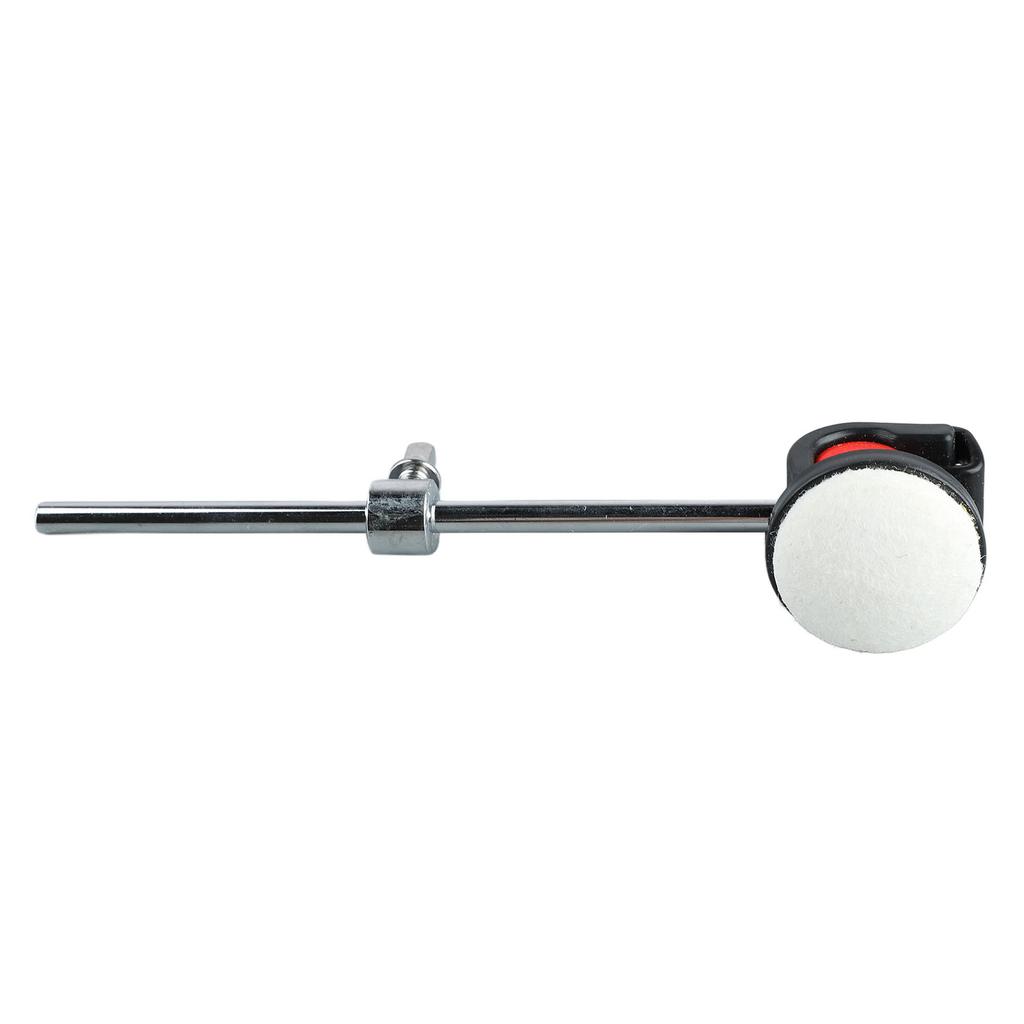 Drum Beater Hammer Metal Handle Round White Felt Head Perfect Sound Bass Drum Beater Percussion Hammer