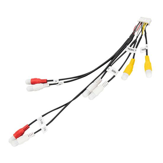 

1 Set Plastic RCA Harness Good Toughness Sturdy Anti Rust Rear Camera RCA