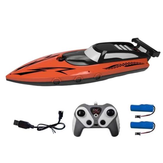 1 Set Remote Control Boat High-Speed RC Boat Waterproof Dual-Motor Design Speedboat