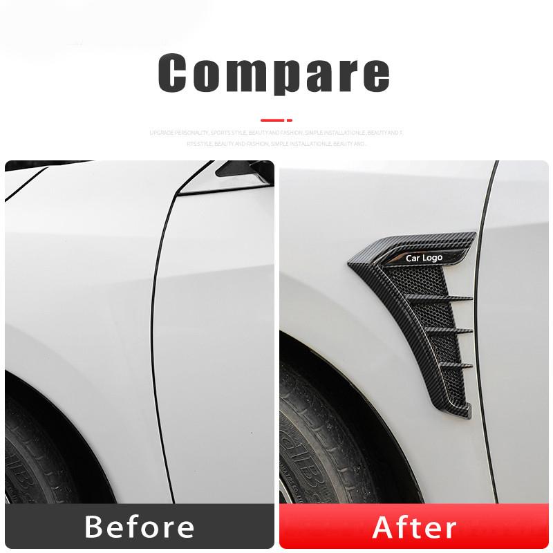 XOWS7 Carbon Black Sticker For Skoda Yeti Fabia Octavia 3 2 a5 Kodiaq Karoq Rapid Car Side Wing Fender Sticker Decals Body Accessories
