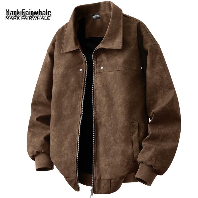 

Мужская куртка из ПУ кожи Mark Fairwhale в американском ретро-стиле с лацканами 3XL