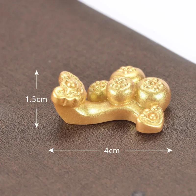 Feng Shui Auspicious Fa Cai Money Tree Gold Ingot Bag Lucky Fortune Spring Festival Mascot Desktop Ornament Car Home Decor Craft