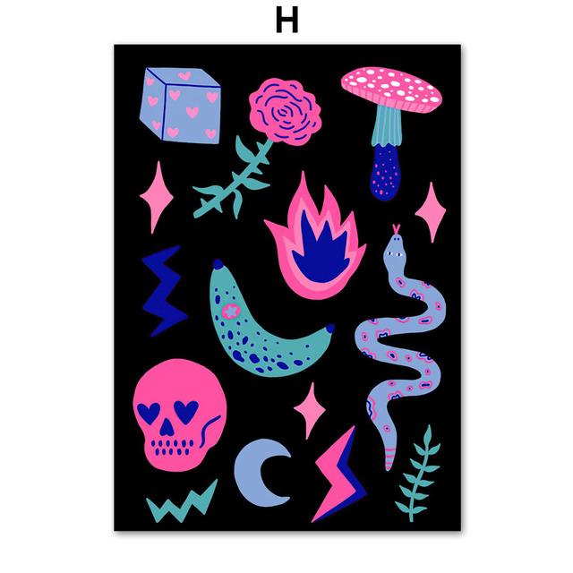 

Прыгающий тигр, Звездный лев, любовь, ненависть, собаки, любители Таро, настенное искусство, холст, живопись, постеры и принты, фотографии для декора гостиной, без рамки 21*30cm