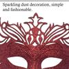 Breathable Half Face Role Play Mask Integrated Crowns And Sparkling Powder Effect For Themed Parties Cosplay Event