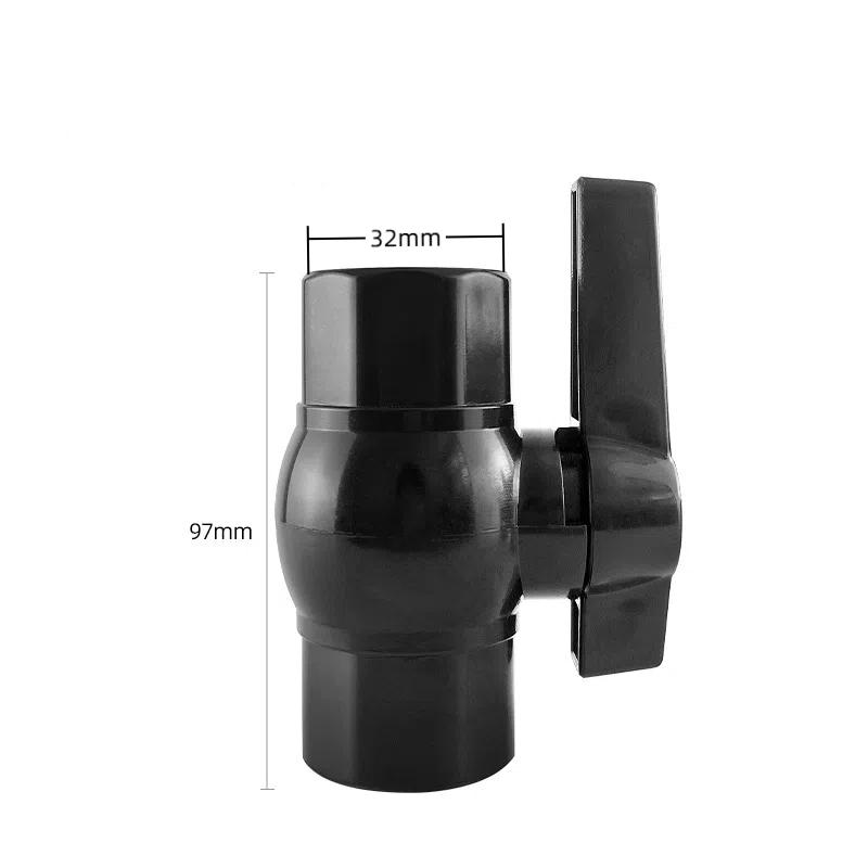 Pvc Pipe Ball Valve 20/25/32/40/50Mm Garden Irrigation Agriculture Water Supply Aquarium Water Pipe Connector Fittings