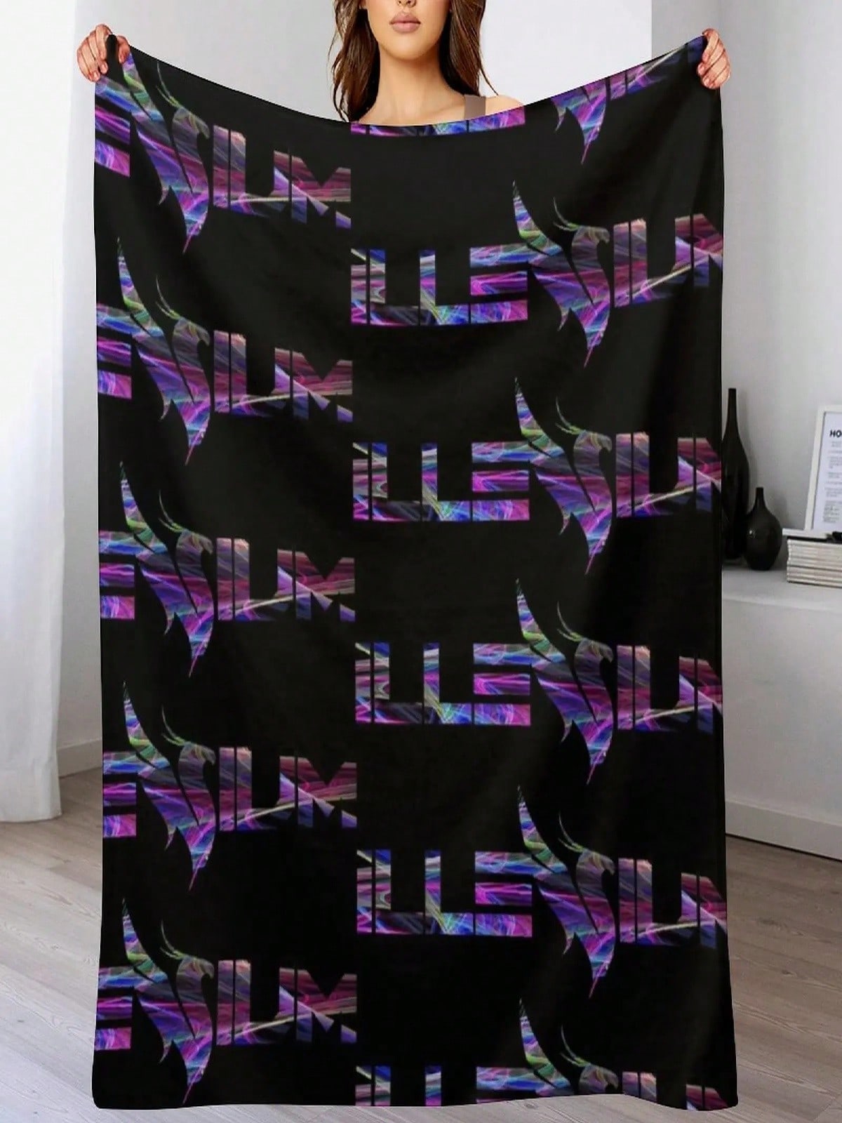 Illenium Rave EDM Fanart Throw Blanket Luxury St For Sofa Personalized Gift Single Blankets 75X95CM