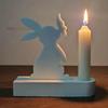 1pcs Easter Rabbit Holder Molds Silicone Candlesticks Molds for EasterCrafting
