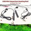 M-USB Mini Aquarium Heating Rod For Small Fish Tank Temperature Regulator Thermostat Heater 5/10W