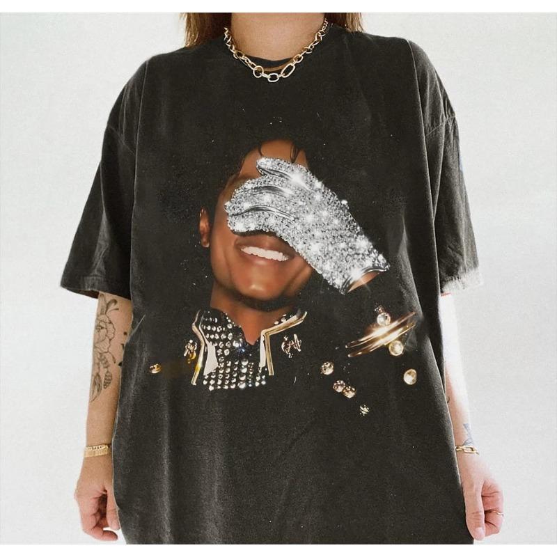 King of Pop Tshirt Fan Gift Tshirt Summer New Casual Unisex Harajuku Style Tshirt
