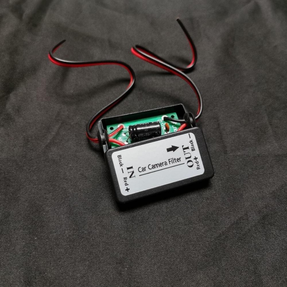 12V DC Stromrelais Kondensator Filter Anschluss Gleichrichter für Auto Rückspiegel Rückfahrkamera Gleichrichter Auto Auto Kamera Filter
