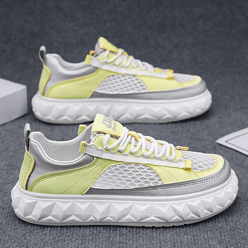 

Hollow large net sports and leisure shoes men s versatile trend mesh shoes young and young students large size board shoes men 45