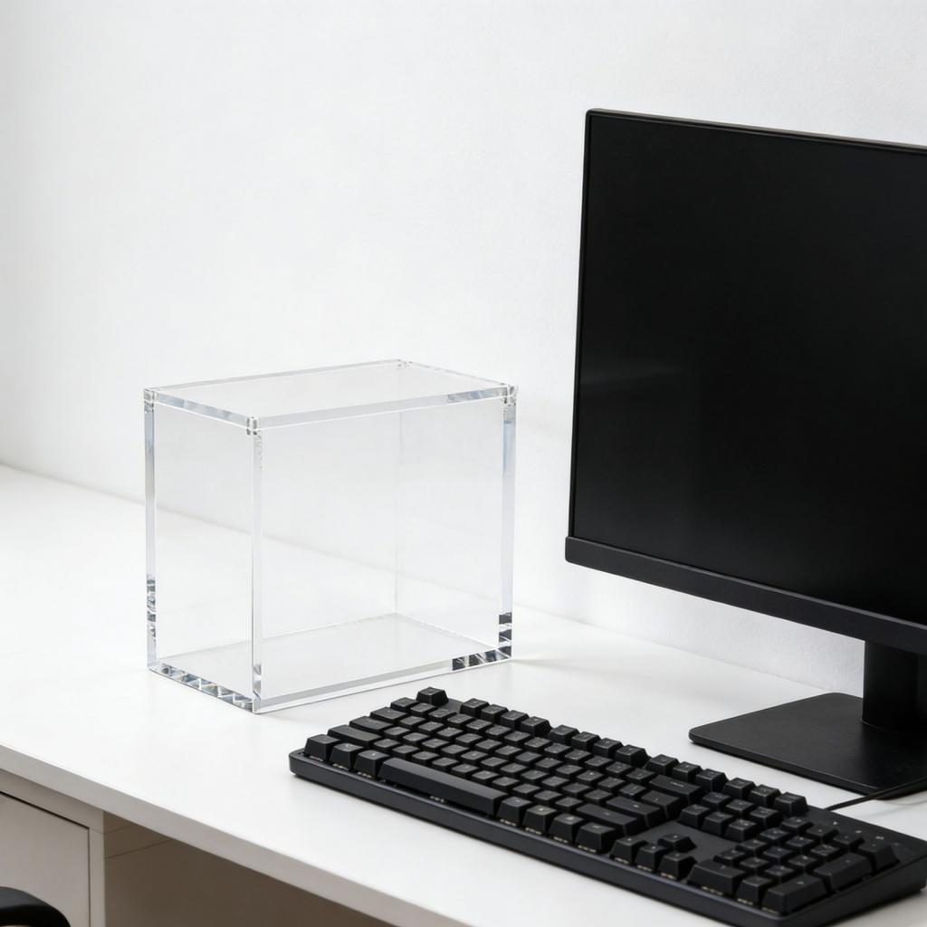 4 mm Dicke Acryl Acryl Vitrine Magnetische Vitrine