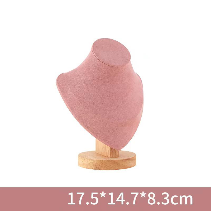 

1 шт. Деревянный манекен, бюст, ожерелье, подставка для показа портретной модели, шея, подвеска, стойка для хранения ювелирных изделий, держатель, витрина, реквизит