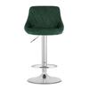 Kast Stool - Velvet Green / Chrome Base X 2