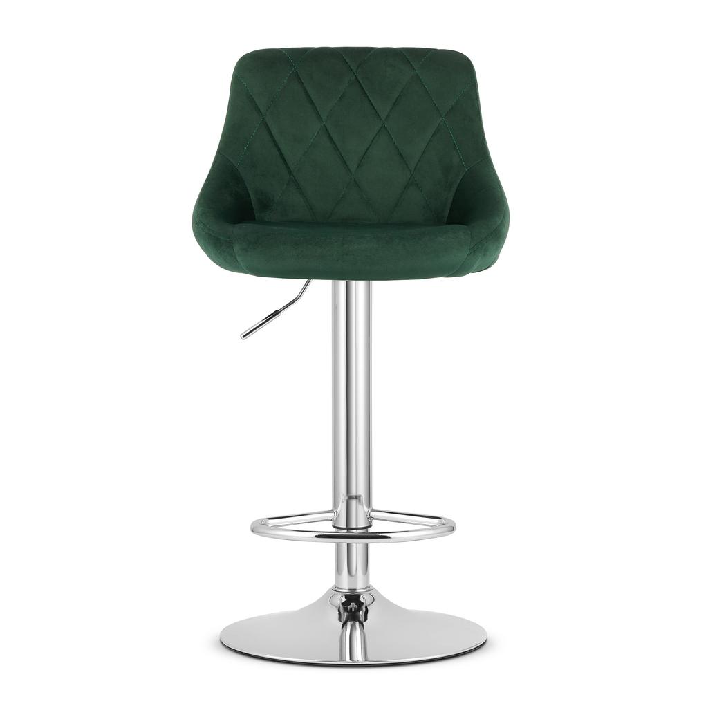 Kast Stool - Velvet Green / Chrome Base X 2