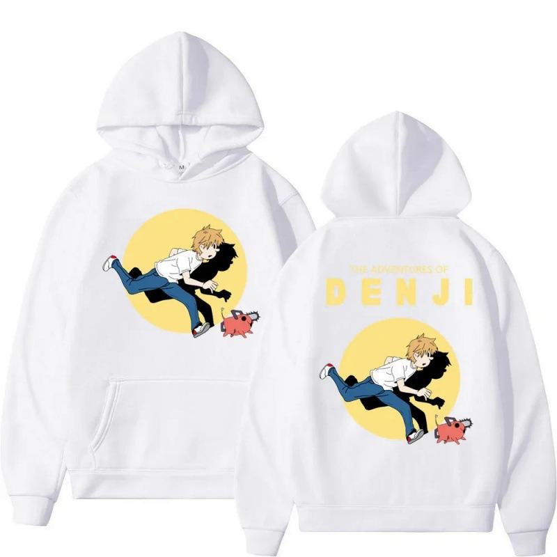 Chainsaw Man Animation New Hoodies Print Fashion Sweatshirt Casual Unisex Autumn Winter Fleece Streetwear Tops Sudaderas
