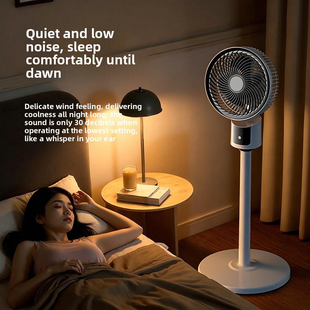 Pedestal Floor Fan,USB Rechargeable Oscillating Standing Fan,Airs Circulation Fan,3 Speeds Adjustable Air Cooler,for Summer Use