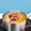 Stainless Steel Saucepan with Handle Multipurpose Nonstick Handheld Sauce Pan Cooking Pot for Induction Cooker Gas
