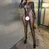 Sexy Lingerie Women Body Open Crotch Bodystocking Underwear Catsuit Bodysuit Rhine Stone Mesh Fishnet Tights Erotic Jumpsuits