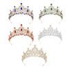 Girl Hair Hoop Glinting Crown Proms for Queen Birthday Headbands Photo Props Elegant Costume Headwear