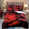 3D-DruckerRapper Tupac 2Pac Bettwäsche-Sets Bettbezug Kissenbezug Erwachsene Junge Mädchen Schlafzimmerdekoration Kinder Einzel-Doppelgröße Geschenk