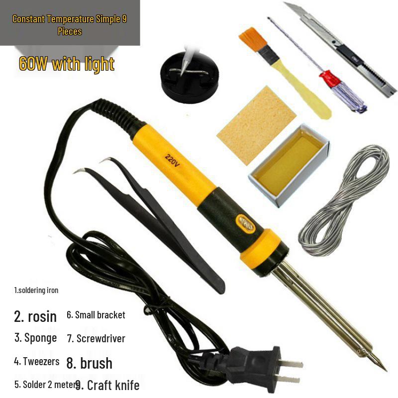 Electric Soldering Iron Kit: Household Student Solder Gun & Constant Temp Welding Pen