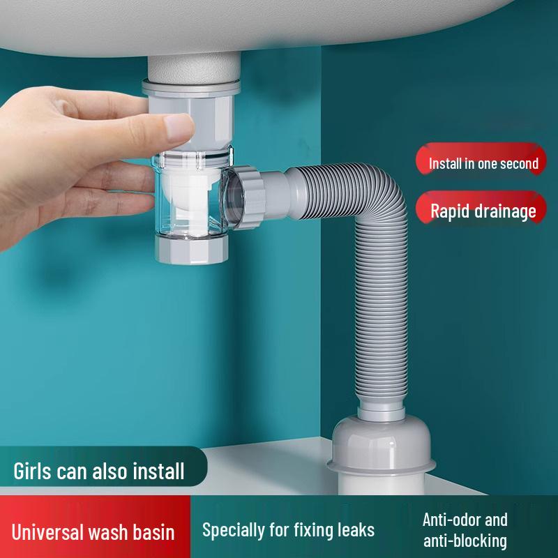 Universal Odor-Proof Bathroom Washbasin Drain Set