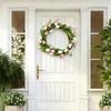 Guirlanda de Tulipas Artificiais com Base de Videira Floral Realista Decoração de Pendurar na Porta da Parede para Casa Jardim Festa de Aniversário Resistente ao Desbotamento Reutilizável Decoração de Casa de Primavera