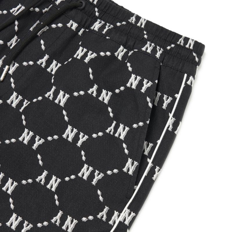 New MLB Base Logo Casual Shorts Unisex Black 3ASMM0323-50BKS