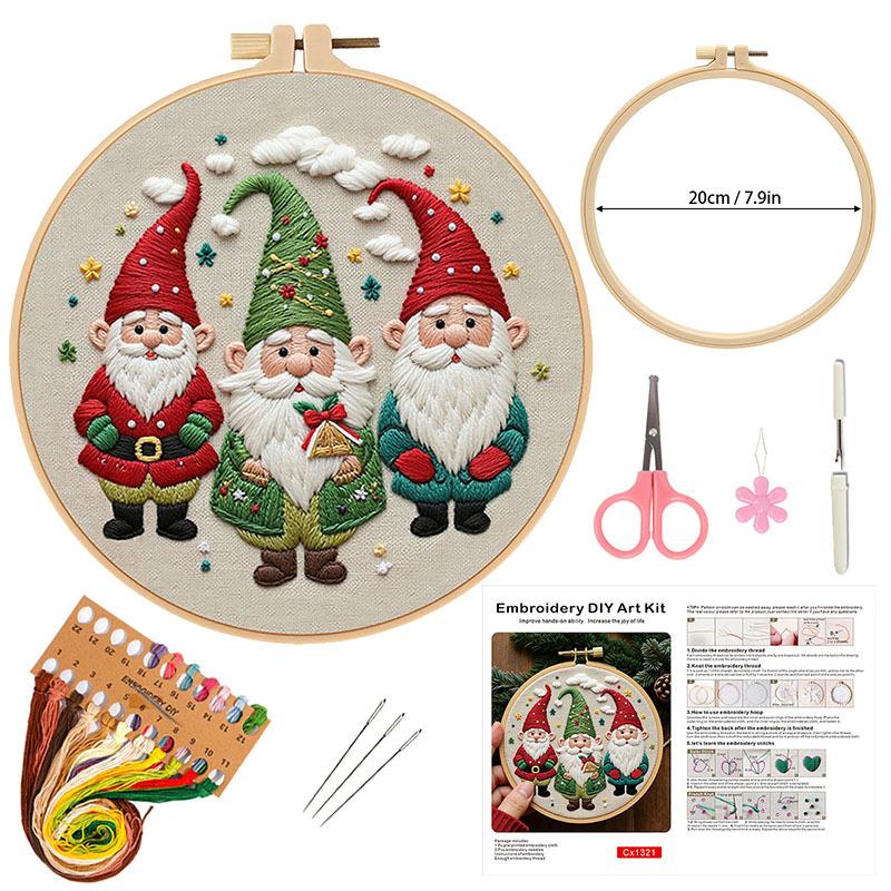 New Christmas Embroidery Handmade Diy Material Package Christmas Embroidery Belt Accessories