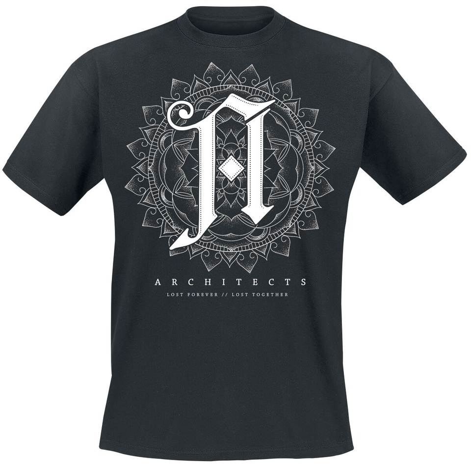 Vintage Architects Mandala A Logo Print T-shirt Men Women Metalcore Casual Cotton Streetwear Unisex Tee