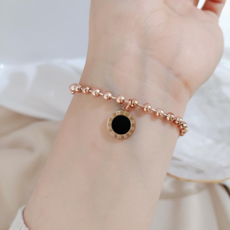 

Мода Личность Простой Стиль Титановая сталь Смайлик Лицо Толстая цепь Браслет