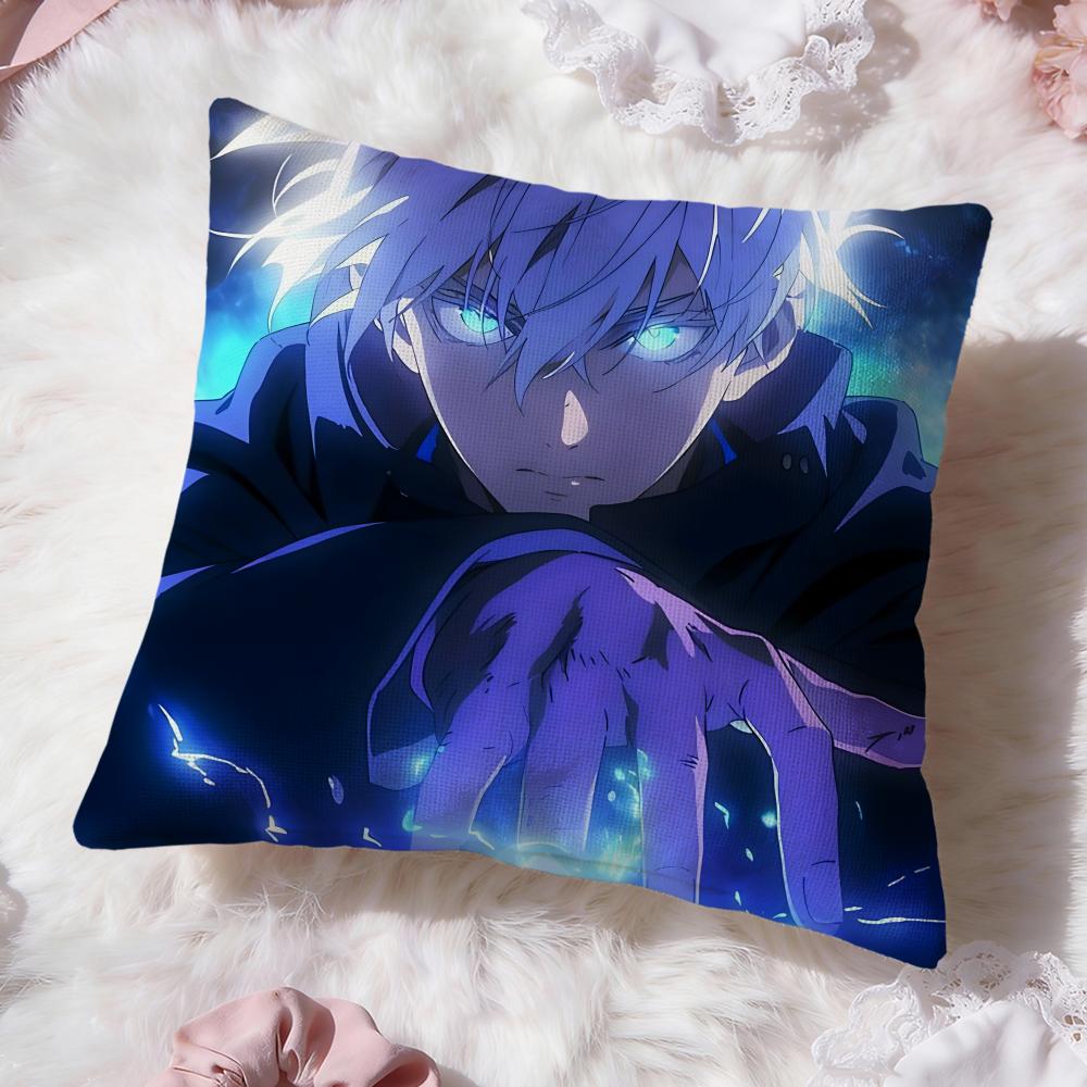 anime j-Jujutsu Kaisen Cushion Cover Premium Comfort Reversible Pillow Cove -Two in One Design for Any Room & Car Interior
