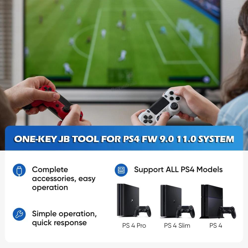Wersja V2.0 Adapter Odbiornika USB Do PS4 FW 9.0 11.0 System Narzędzie JB Jednym Kluczem z Kabelkiem TypeC Do Konsoli PS4 Slim / Pro Wszystkie Modele