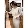 Popular Korean Soft Waxy Sweater & Midi Skirt Knit Set for Women - Autumn 2025 Fashion