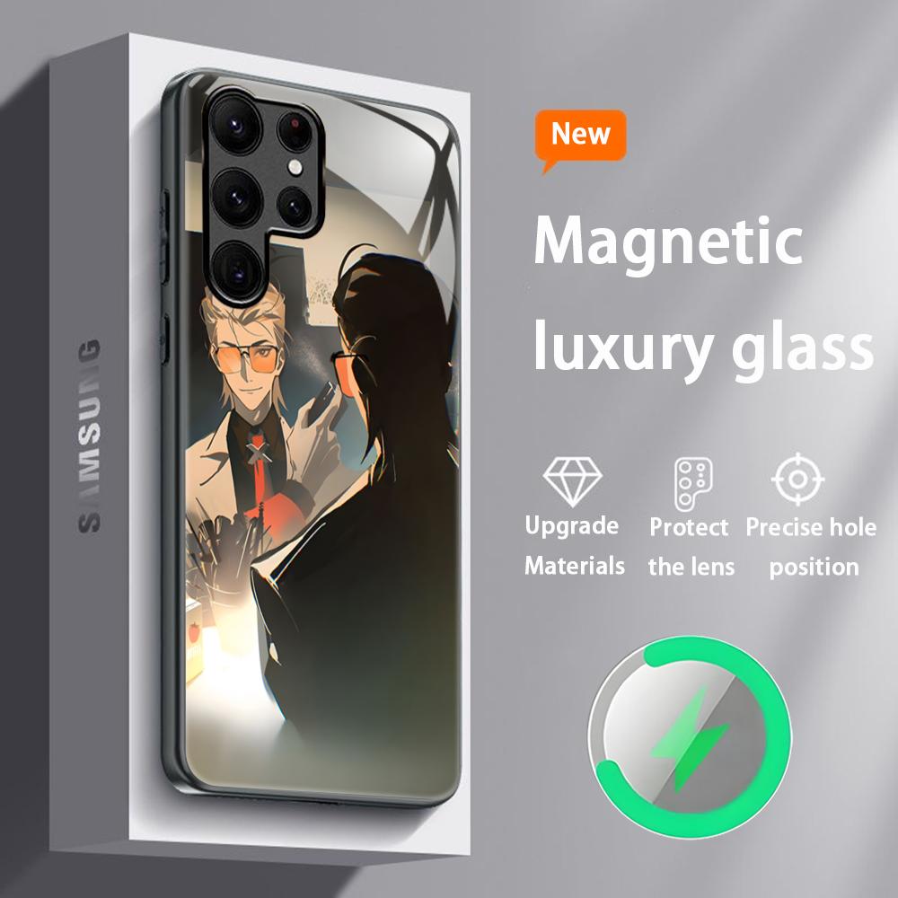 Anime TO BE HERO X Popular Phone Case For Samsung S25 S24 S23 S22 S21 S20 Plus Ultra Note20 Glass Magnetic Case