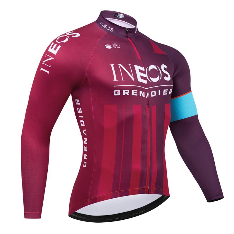 

Ineos Autumn Cycling Jersey Set Long Sleeve Quick Dry MTB Bike Uniform Clothing Ropa Ciclismo Bicycle Wear for Sports & Outdoors XS（old）