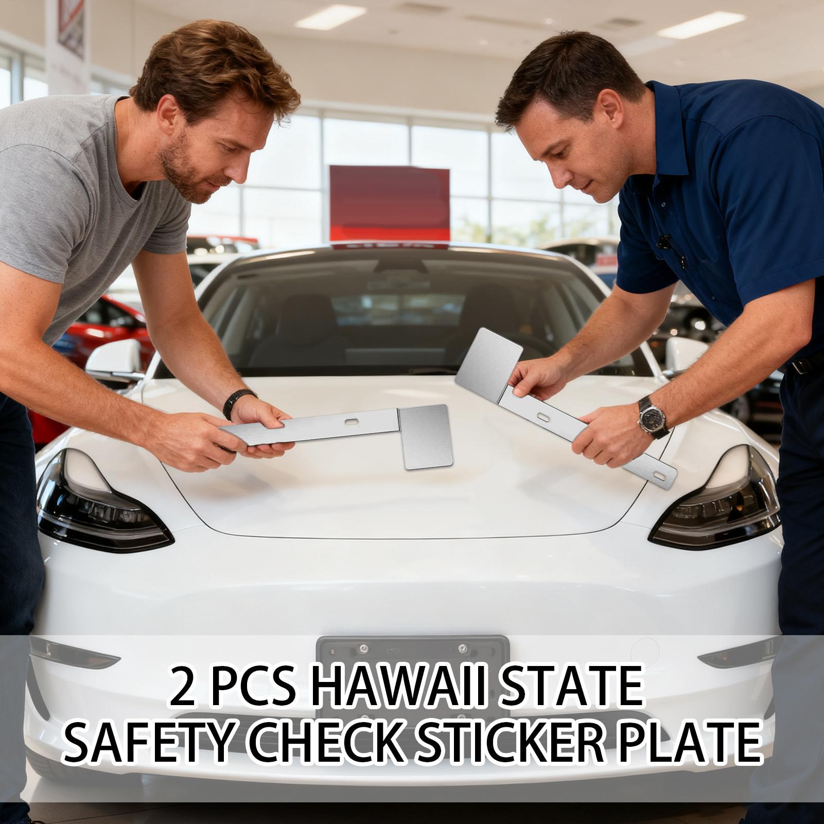 

License Sticker Mount Bracket 2 Pieces Stainless Steel Car Accessories Safety Check Sticker License Plate Bracket For Car Truck China Mainland