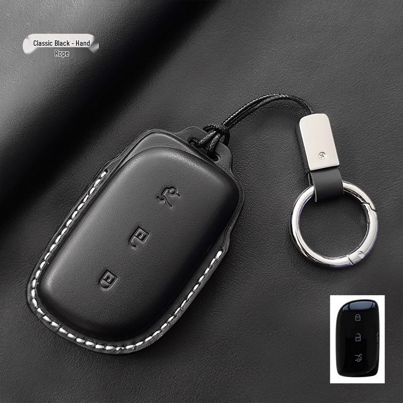 Genuine Leather Key Case for Lynk & Co Z10/Z20 Ultra/Z900 - High-Grade Men's Cross-Border Shell Bag