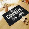 1pc Modern Style Rug Carpet Doormat, T-Shirt Design with The Text COWBOY Cowboy, for Bedroom Living Room Home Kitchen Decor